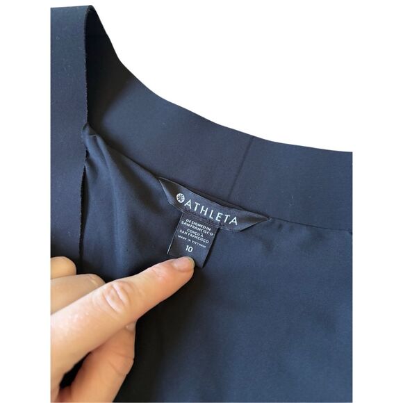 Athleta Avenue Blazer Jacket size 10 Black Career Office Academia Preppy - Picture 8 of 16